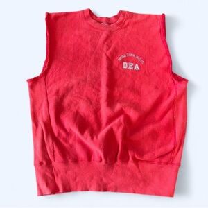 VNTG 70s Champion Reverse Weave DEA Sweatshirt (Sleeveless)-Rare USA Made